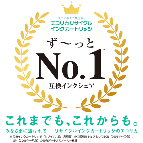 エコリカ ECI-C341XLC-V 互換リサイクルインクカートリッジ BC-341XL キャノン 3色カラー/染料