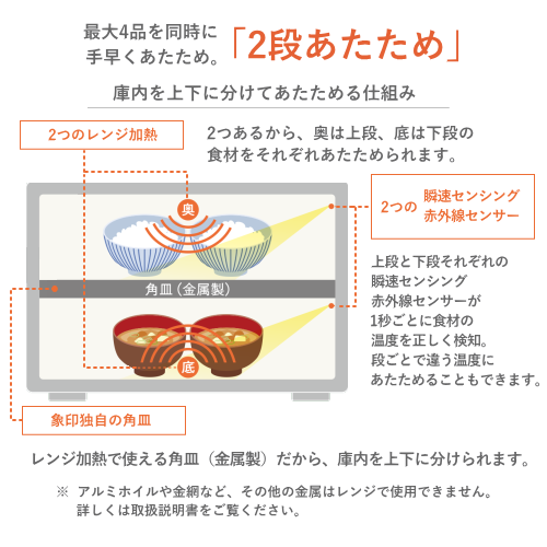 象印 ZOJIRUSHI ES-LA30-WA EVERINO エブリノ オーブンレンジ ホワイト 送料無料(沖縄県・離島除く)
