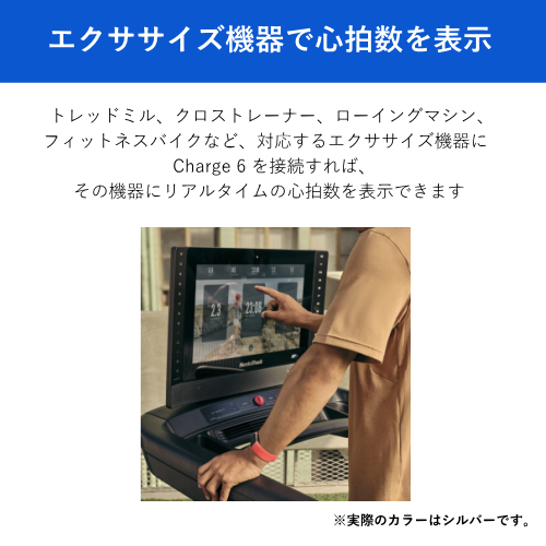 Google GA05185-AP Fitbit Charge 6 スマートウォッチ ポーセレン／シルバー アルミニウム Bluetooth 送料無料(沖縄県・離島除く)