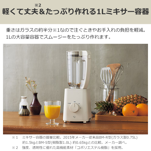 象印 BM-SA10-HC ミキサー グレージュ 1.0L 送料無料(沖縄県・離島除く)