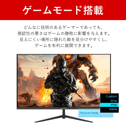 JAPANNEXT JN-IPS271FHD 27インチ フルHD液晶モニター IPS系パネル 非光沢 送料無料(沖縄県・離島除く)