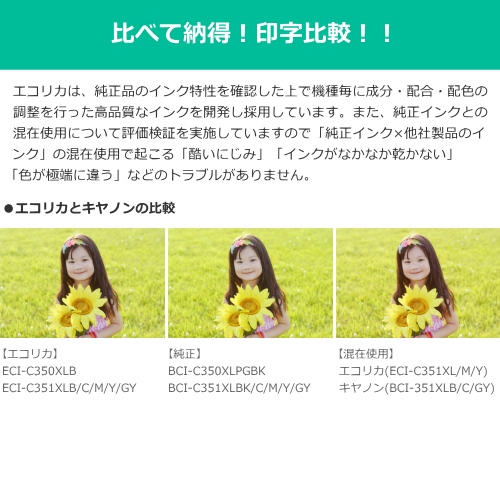 エコリカ ECI-C341XLC-V 互換リサイクルインクカートリッジ BC-341XL キャノン 3色カラー/染料