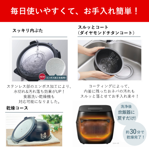 東芝 RC-10SGX-K 真空圧力IH炊飯ジャー 炎匠炊き 5.5合 グランブラック 炊飯器 送料無料(沖縄県・離島除く)