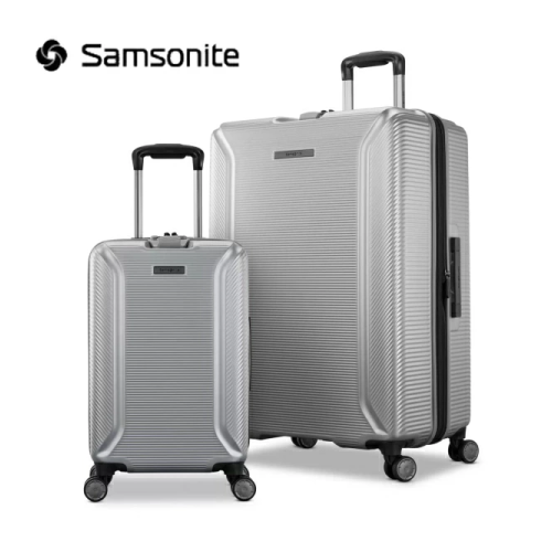 Samsonite サムソナイト スーツケース Sサイズ（機内持ち込み可）・Lサイズ 2点セット キャリーケース TSAロック シルバー 送料無料