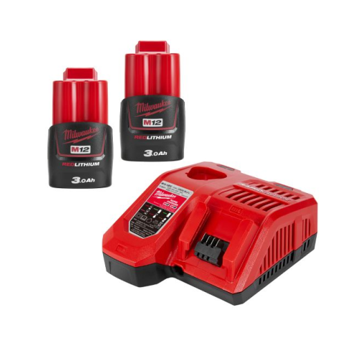 Milwaukee ミルウォーキー M12-18 NRG-302 JP 電動工具 M12 (2) 3.0Ah FCスタートキット（充電器・バッテリー2個セット） 送料無料（沖縄県・離島を除く）