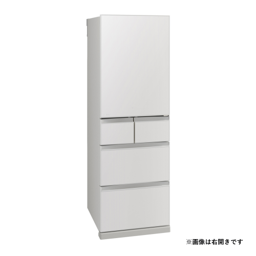 【標準設置費込】三菱電機 MR-MD45NL-W 冷蔵庫 左開き 置けるスマート大容量 MDシリーズ 451L フラット リネンホワイト 送料無料(東京/神奈川/千葉のみ配送可能)