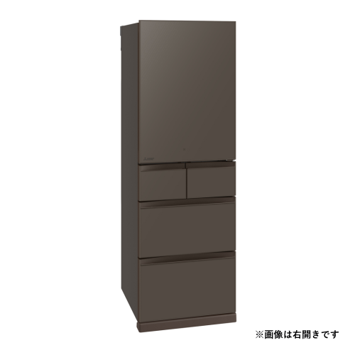 【標準設置費込】三菱電機 MR-MD45NL-H 冷蔵庫 左開き 置けるスマート大容量 MDシリーズ 451L フラットアンバー グレー 送料無料(東京/神奈川/千葉のみ配送可能)