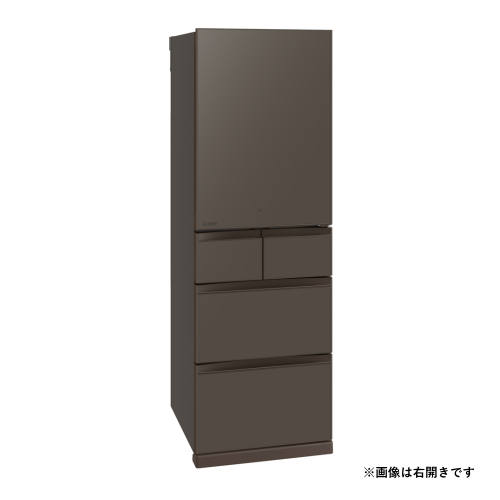 【標準設置費込】三菱電機 MR-BD46NL-H 冷蔵庫 左開き 置けるスマート大容量 BDシリーズ 455L フラット アンバーグレー 送料無料(東京/神奈川/千葉のみ配送可能)