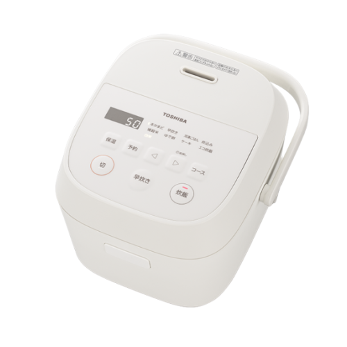 東芝 RC-5AMX-W マイコン炊飯ジャー 3合 ミルキーホワイト 炊飯器 送料無料(沖縄県・離島除く)