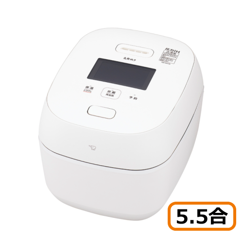 象印 NX-AA10-WZ ホワイト 5.5合炊き 圧力IH炊飯ジャー 炎舞炊き 豪炎かまど釜 送料無料(沖縄県・離島除く)