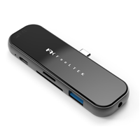 Feeltek UCH006GP1 Jet Glass 6in1 USB-C Hub ドッキングステーション マルチハブシリーズ iPad/Android OTG対応 最大6ポート 送料無料(沖縄県・離島除く)