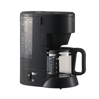 象印 EC-MA60-BA ドリップ方式 コーヒーメーカー ダブル加熱 高温抽出 1～6杯 ブラック